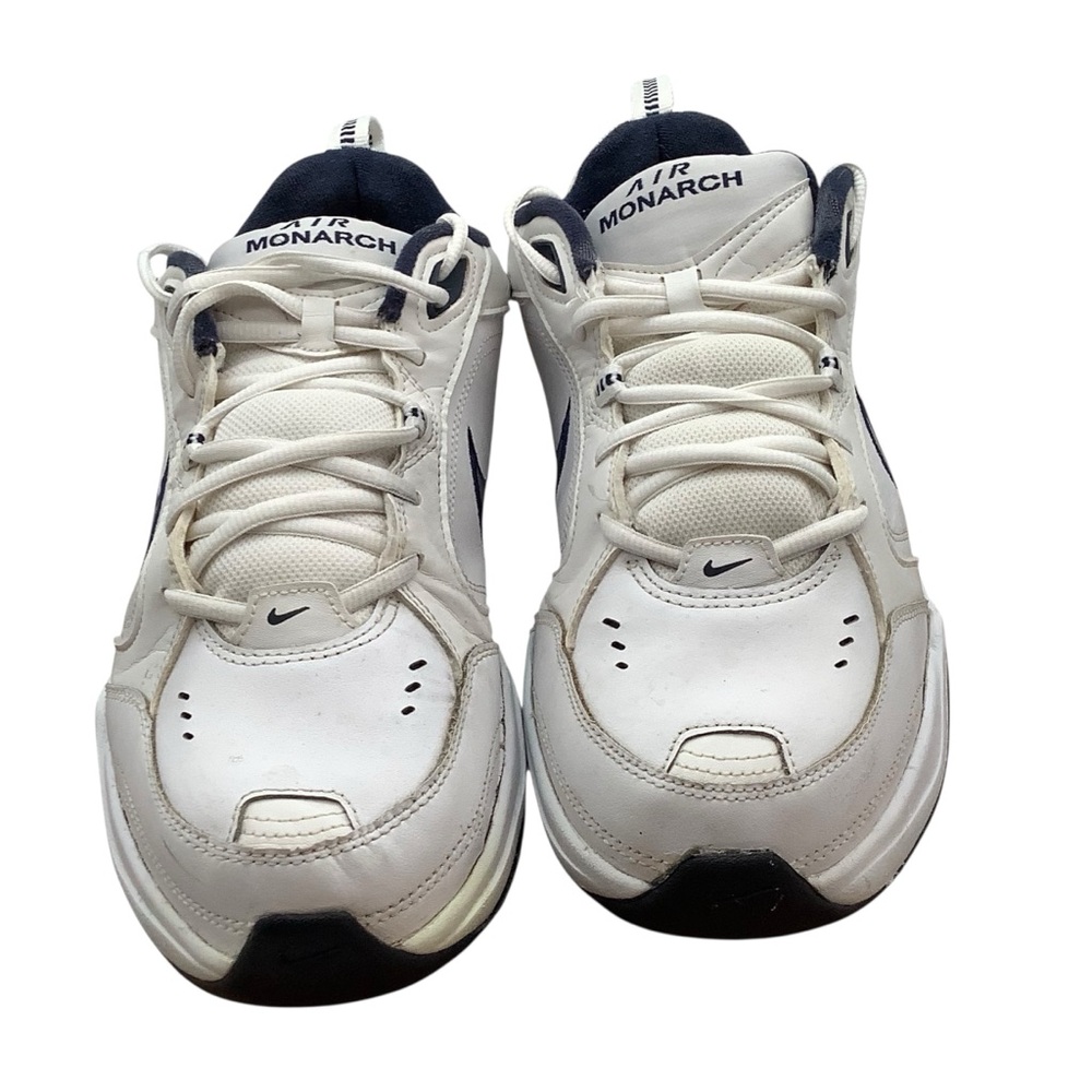 Nike air Monarch white &‎ Blue Sneakers size 11